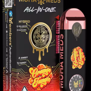 Muha Meds | Grape Gas | Melted Diamonds Disposable | 1g